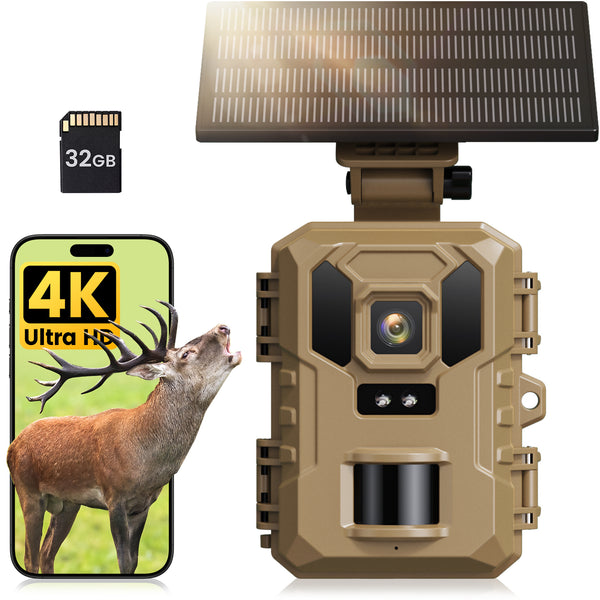 Vidvis SV-TCNW 4K 64MP Waterproof IP66 Solar WiFi Trail Camera